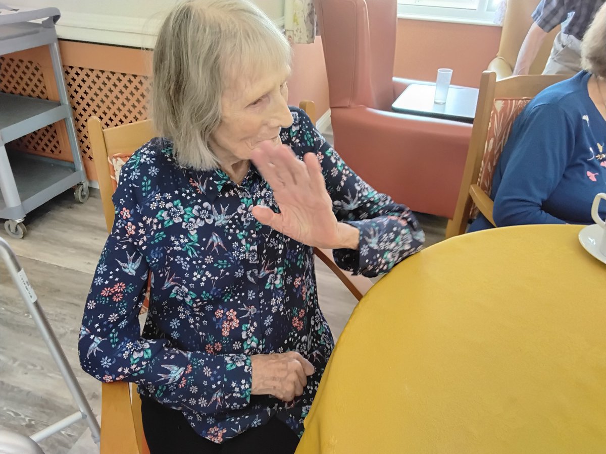 RedHouse44's tweet photo. A morning of reminiscing remembering National Service  #hicaactivities #bridlington #carehome https://t.co/JFqHg8vDT2