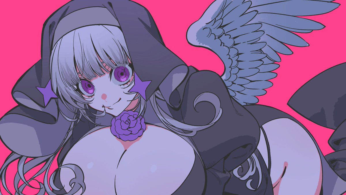nuishiron's tweet photo. 柘〇シロさんがドスケベシスター衣装を着ていたって話を聞いたら描かずにいられなかった。

捏造衣装なのでタグはつけない。 https://t.co/VemvVMUwKo