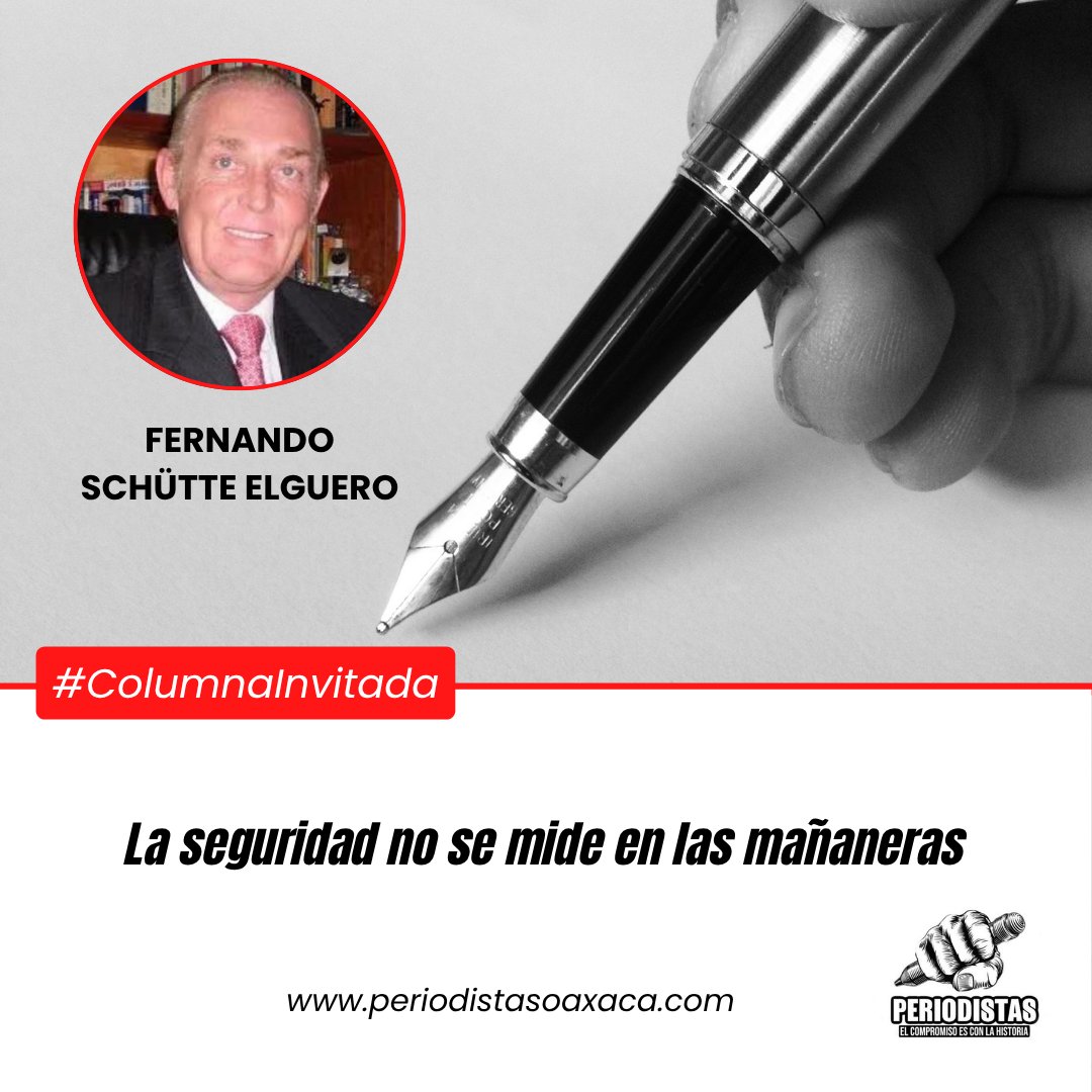PeriodistasOax's tweet photo. #ColumnaInvitada ✍️
La seguridad no se mide en las mañaneras
La seguridad pública no se mide en conferencias ni cifras oficiales, sino en la percepción diaria de la gente. La falta de resultados ponen en duda el discurso.
@FSchutte
👉https://t.co/OWFfpRWHOJ https://t.co/3mK80u2yK6