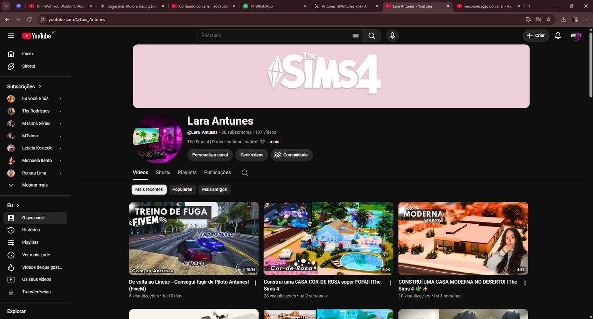 Antunes_xn's tweet photo. CANAL NO YOUTUBE: Lara_Antunes
Sims 4, corridas no FiveM e CS2: o canal ideal para quem gosta de variadade gamer! Passa por lá 👇 https://t.co/RF8fkf0fW6