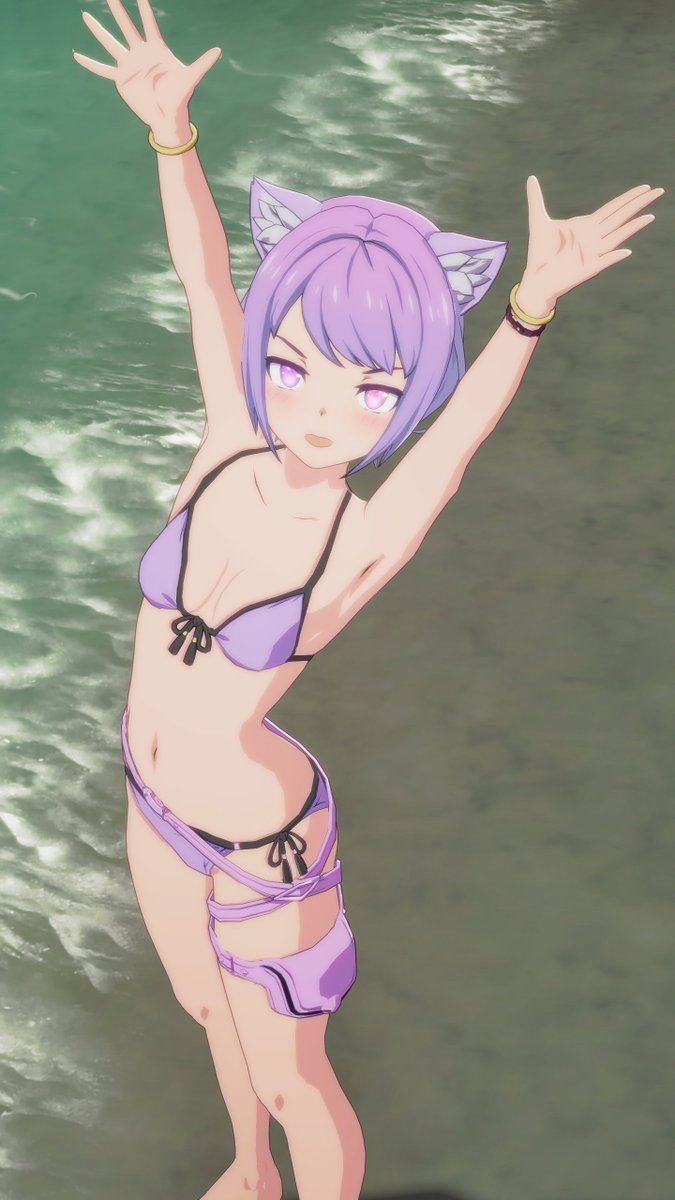 purplejito's tweet photo. おはレゾ～
水着～！
最近暑すぎる…なので水着！！

#スタレゾ　#スタレゾSS https://t.co/ck6fHre2Lf