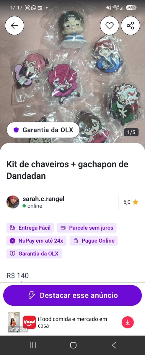 sarahchibiP's tweet photo. [VENDA] - aceito ofertas-

Pessoal, to aqui com algumas figures e gacha a venda pela olx (que parcela sem juros)!

Tem o Shanks da King of Artist
Midoriya da coleção noir (bem grande) 
Iida Tenya da coleção amazing heroes (se bem me lembro)
E coleção de gacha de dandadan

Tudo original que peguei do Japão :)

Links:
Shanks https://t.co/mPWag2w5cC

Midoriya 
https://t.co/EybeIE18P0

Iida
https://t.co/bq1zIzt4G7

Gacha dandadan
https://t.co/hkb3TeNL5J