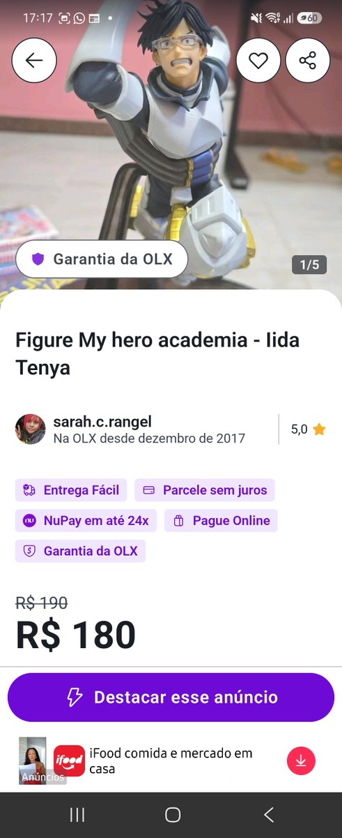 sarahchibiP's tweet photo. [VENDA] - aceito ofertas-

Pessoal, to aqui com algumas figures e gacha a venda pela olx (que parcela sem juros)!

Tem o Shanks da King of Artist
Midoriya da coleção noir (bem grande) 
Iida Tenya da coleção amazing heroes (se bem me lembro)
E coleção de gacha de dandadan

Tudo original que peguei do Japão :)

Links:
Shanks https://t.co/mPWag2w5cC

Midoriya 
https://t.co/EybeIE18P0

Iida
https://t.co/bq1zIzt4G7

Gacha dandadan
https://t.co/hkb3TeNL5J