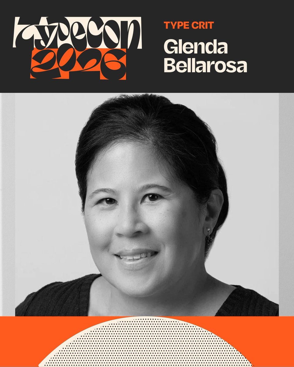 typecon's tweet photo. Type Crit is back with Glenda Bellarosa, John Downer, and Gen Ramirez!

WHEN: Saturday, August 08, 2026
TIME: 8:30a–11:30a
LEADERS: Glenda Bellarosa, John Downer, Gen Ramírez
WHERE: Assembly Lounge at Revolution Hall, 2nd floor https://t.co/WqbS3nULF8