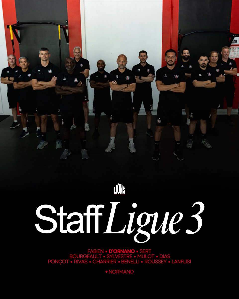 FCFleury91's tweet photo. 👀💪 Découvrez notre staff Ligue 3 pour cette saison 2026/2027. 

#ÀCoeurVaillant https://t.co/tIRO4UIR7d