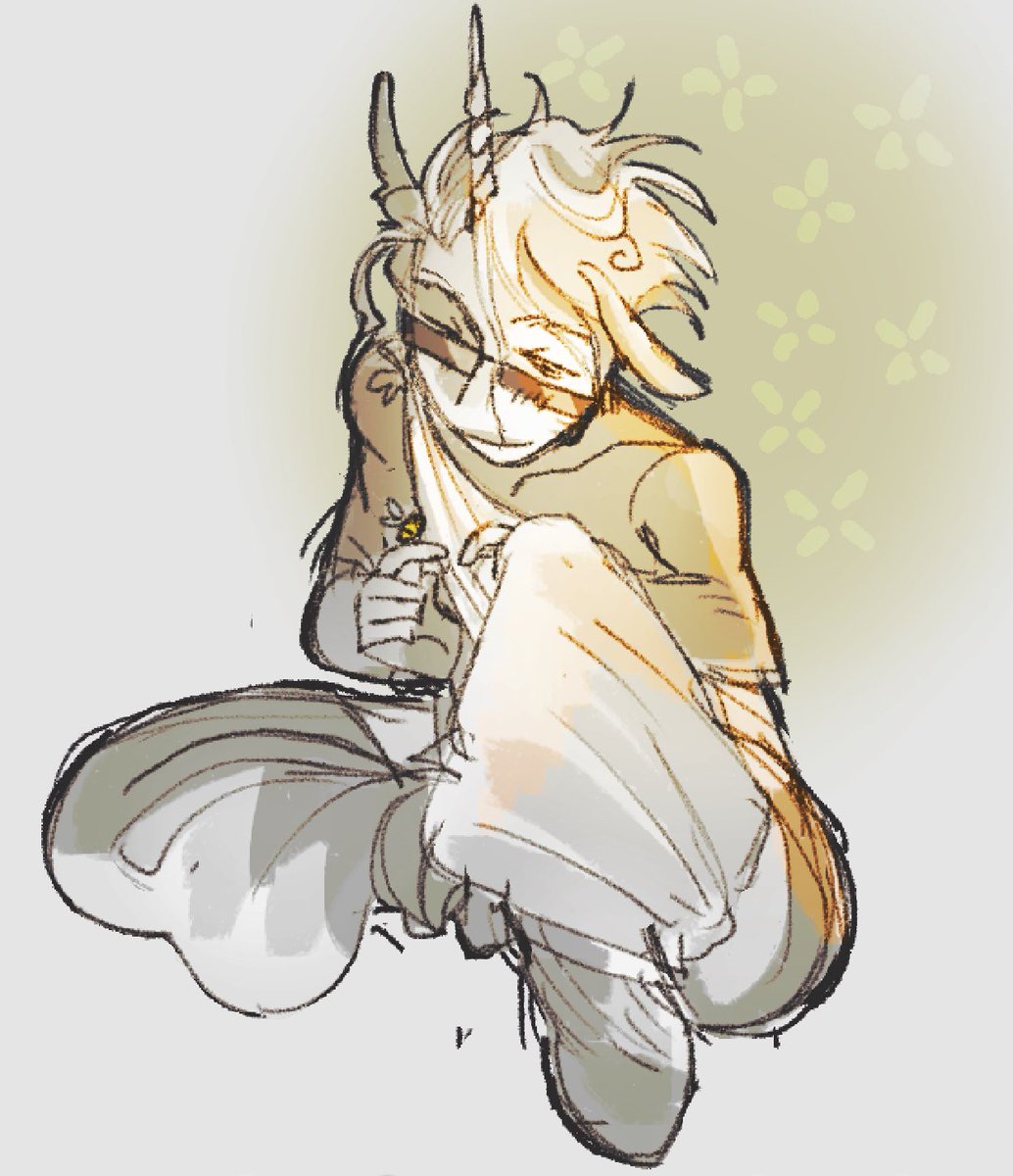 macabreexude_'s tweet photo. just a boy and his bee https://t.co/slznIMe2Wc