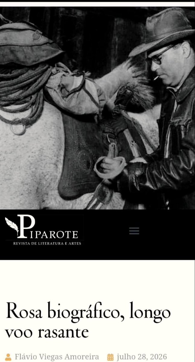 topbookseditora's tweet photo. Na Piparote / Revista de Literatura e Arte, o escritor, poeta e jornalista Flavio Viegas Amoreira faz uma ótima análise da biografia de Guimarães Rosa, escrita por Leonencio Nossa e editada por Topbooks e Nova Fronteira.

@Leonencio @ednovafronteira https://t.co/CVp6LL7LNY