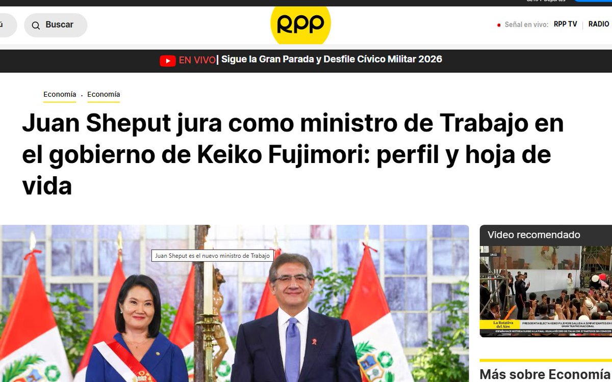 guiller280's tweet photo. Ministro de Trabajo de Keiko , encuentra trabajo.... https://t.co/GJPhvL0Nzw