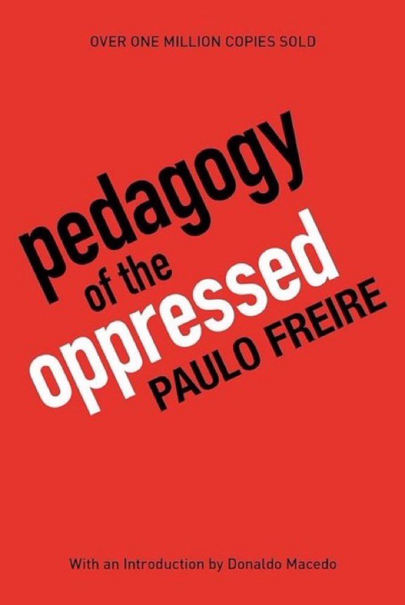 leesah_zimbo's tweet photo. Do join us again tonight, if you can, @ 7pm (BST), as we continue our Wednesday #BookRead 📕 📖, tackling Paulo Freire’s PEDAGOGY OF THE OPPRESSED. All welcome!🤗 #WomenInResistance 🇿🇼 https://t.co/MhxavITgOa