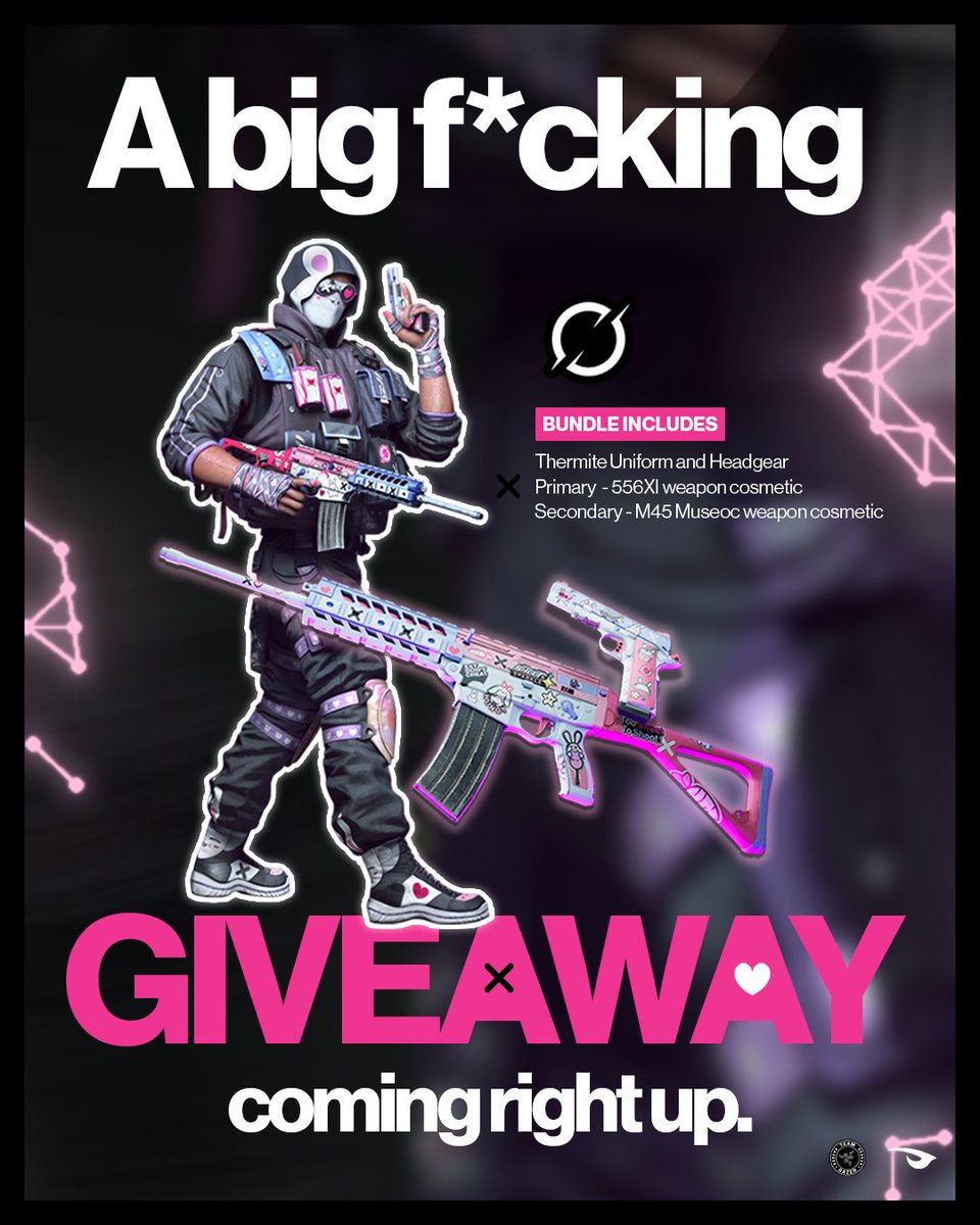 DarkZeroGG's tweet photo. ˙⋆˚ 10x DZ THERMITE BUNDLE GIVEAWAY ˚⋆˙
                     ───⋆⋅☆⋅⋆ ───

To win a full DZ 2026 Thermite bundle:
🩷 Follow @DarkZeroGG 
🩷 RT this post
🩷 Tag a friend below

Winners will be announced on August 7th. https://t.co/J1kDxqshhs