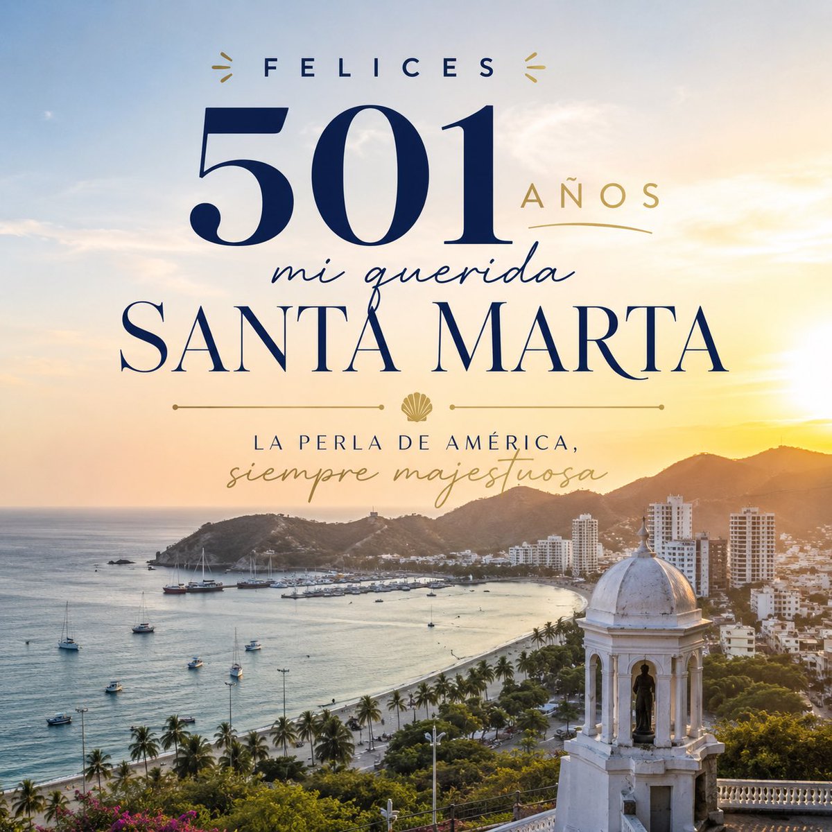 honohenriquez's tweet photo. 🌊 ¡Felices 501 años, Santa Marta!🩵🤍

Como samario y Presidente del @SenadoGovCo, celebro con orgullo el aniversario de la ciudad más antigua de Colombia. 

Tierra de historia, cultura y gente valiente que sigue construyendo futuro. Reafirmamos nuestro compromiso con el desarrollo del Caribe y de nuestra querida Santa Marta.

¡Viva la Perla de América!