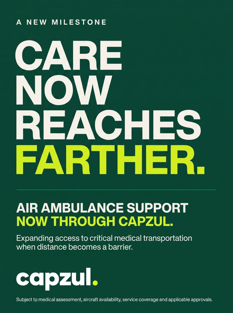 getcapzul's tweet photo. Air ambulance support is now available through CAPZUL, helping extend access to critical medical transportation when distance becomes a barrier.

This is only the beginning.

#india #medical #HealthcareAI #capzul https://t.co/GAMiMXq1ga