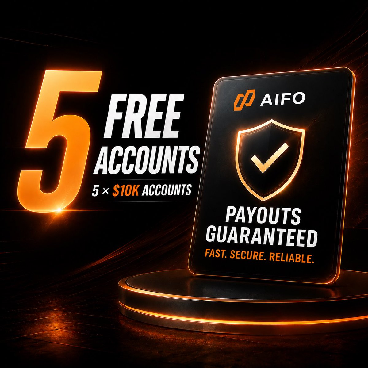 AifoFunding's tweet photo. We’ve seen a lot of traders dealing with delayed or denied payouts lately (including recent issues around QtFunded).

So we’re doing something simple:

Giving away 5 free $10K accounts.

Anyone can enter.
Traders who’ve had payout problems with other firms will be prioritized.

How to enter:
Reply or DM “FREE10K”

Winners selected in 48 hours. 8 hours.