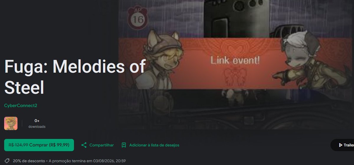 LittleTailBR's tweet photo. Os presentes de aniversário! 🎂

A principal atração de aniversário de Fuga é o lançamento do jogo para Android e IOS!

🚨Para androids com 20% de desconto! 

Enquanto que na Steam e até na eSHOP vocês conseguem encontrar a trilogia com desconto também! 😍

#Fuga5th https://t.co/nTkGSz7va6