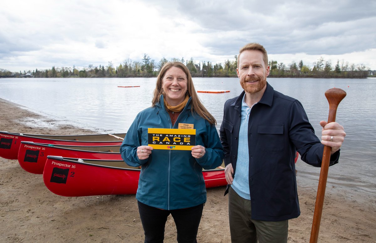 CTV_PR's tweet photo. PHOTO ALERT: A U-Turn Vote sparks chaos as teams race through Peterborough &amp; The Kawarthas on the next episode of The #AmazingRaceCanada airing Tuesday, Aug. 11 at 9 pm ET/PT on @CTV and streaming next day on @CraveCanada. Images available @thelede_ca: https://t.co/GpGOUOOdUd https://t.co/KlteOHz4yQ