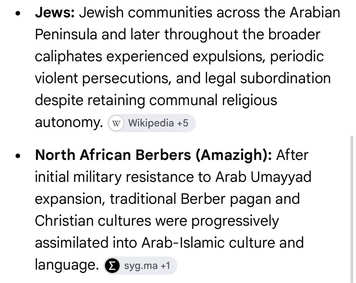 Inhocsigna's tweet photo. @nonchalantee21 @345warzo46 @PopularFront_ I could name many different groups persecuted by Arab muslims, all sourced from Wikipedia. (That’s leaving out the Kurds, yazidi, mizrahi, the Druze, turks before they colonised you back, Copts, Arameans and the Persians) Arab dog, so uneducated and retarded. https://t.co/2p9FQY5qum