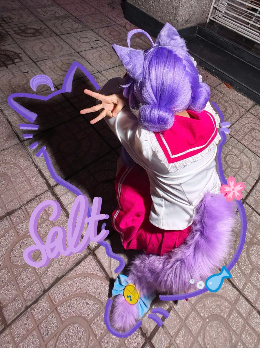 miny_mice's tweet photo. Nyan nyan~ 
#maimai #maimai_art #cos #cosplay #salt https://t.co/J47ET00FNw