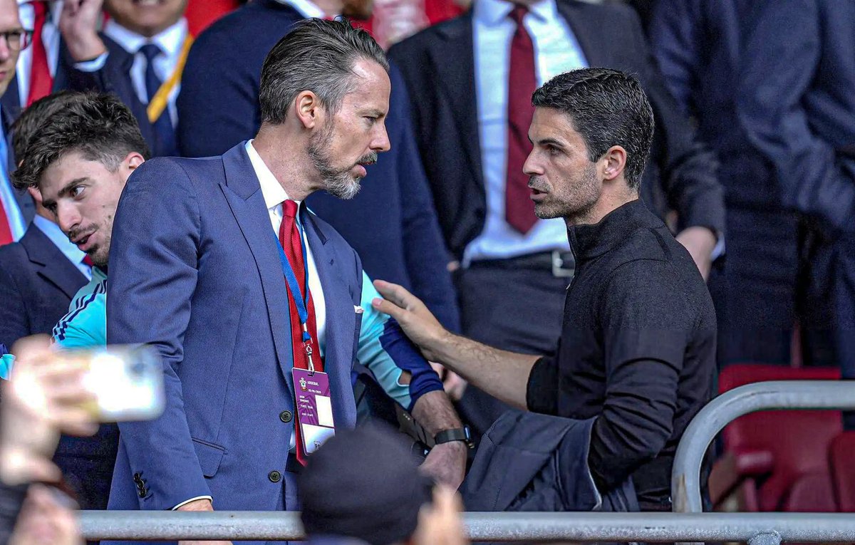 EduardoHagn's tweet photo. 🚨 Mikel Arteta on transfers:

"A lot is happening. We all know about the context of this transfer window. From ownership to the board, the sporting director and myself, we know that we want to take this club to a different level.”

“That is going to require a better squad, better individuals. We have identified where we have opportunities to grow and to improve and to evolve our game and what is going to be needed to achieve that.” 

“Hopefully very soon we can start to put things in a very concrete way."