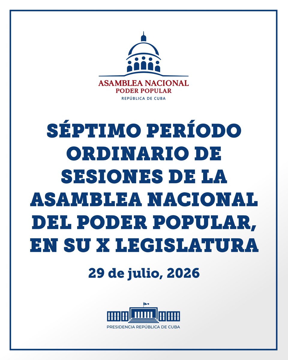 R_Malmierca's tweet photo. Sesiona Parlamento de #Cuba. Diputados debaten nuevas leyes como Vivienda; Tierras Agropecuarias y Forestales; Identidad Personal y Domicilio; Administración del Estado; y Código del Trabajo. Aprobada Declaración condena criminal agresión del gobierno EEUU contra nuestro pueblo. https://t.co/RLyelxeF6b