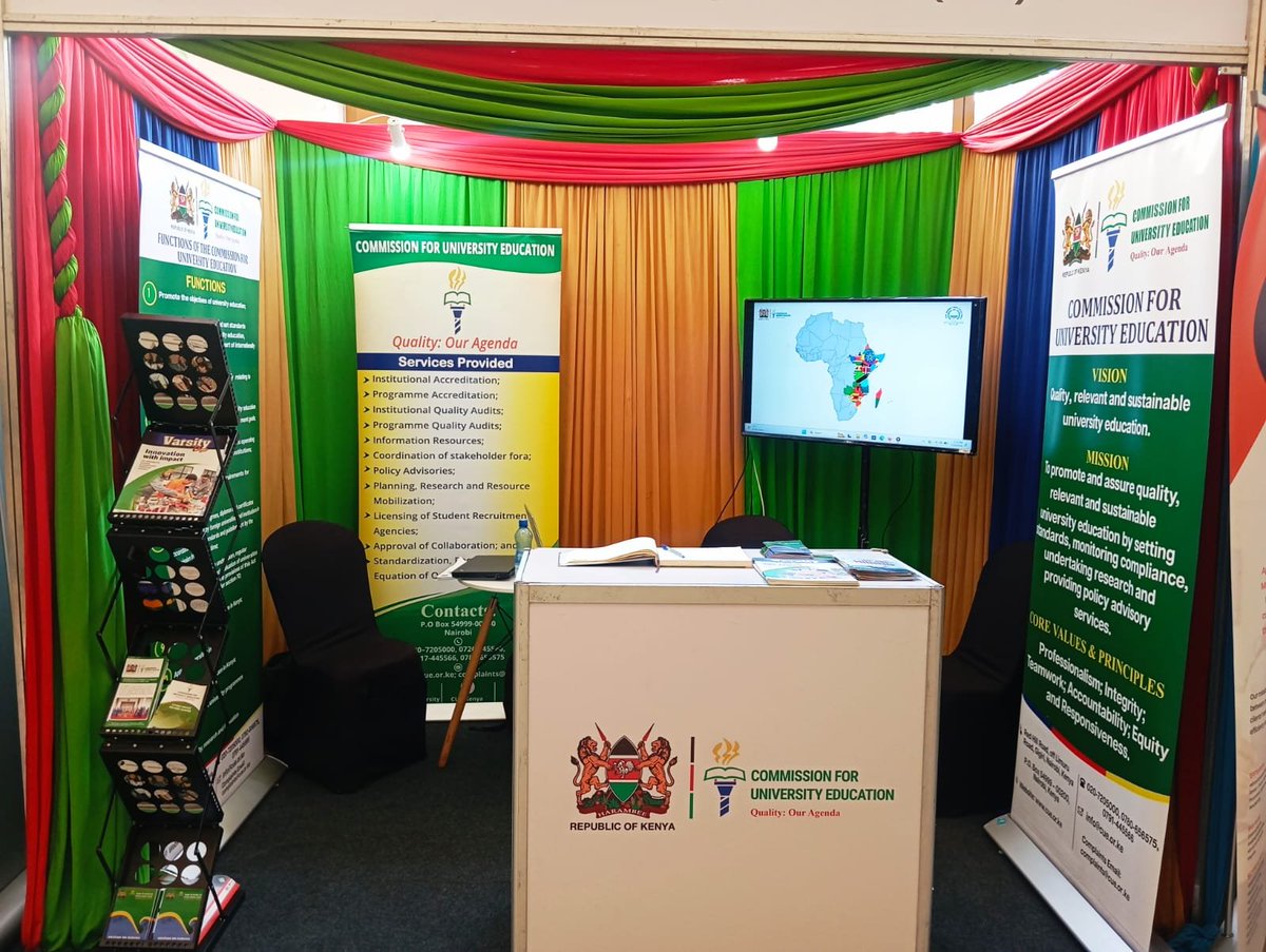 CUE_Kenya's tweet photo. Visit our booth at Victoria Hall, Argyle Grand Hotel, and discover how CUE is advancing quality, innovation and regional collaboration in higher education. https://t.co/opdLOLylHO