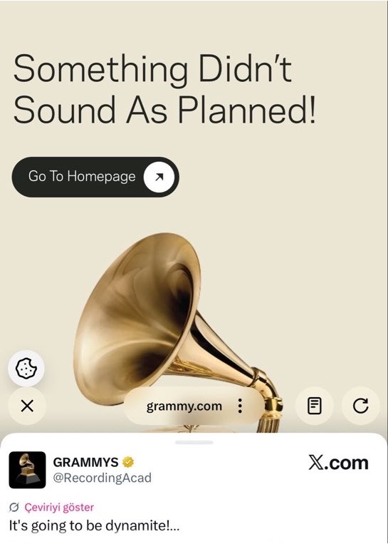 mxcharts's tweet photo. Al parecer los premios GRA*MY han eliminado las presentaciones de BTS de sus sitio web. Las presentaciones también se han puesto como privadas en su cuenta de YouTube.

Asegúrense de boicotear por completo  estos “premios” xenófobos, que nadie de su familia y amigos los sintonice o hable al respecto. 

¡Continúa empujando Aliens en todas las plataformas!