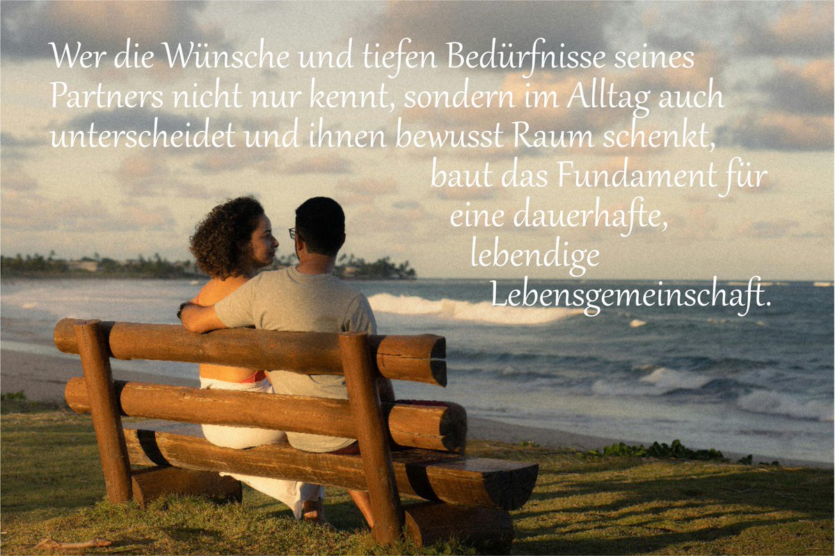 ZukunftFormen's tweet photo. Lebensgemeinschaft. Es ist die tägliche Achtsamkeit füreinander, die eine Partnerschaft über Jahre hinweg attraktiv hält.  https://t.co/sjsGzeGdhS https://t.co/mXIZtAWsAB