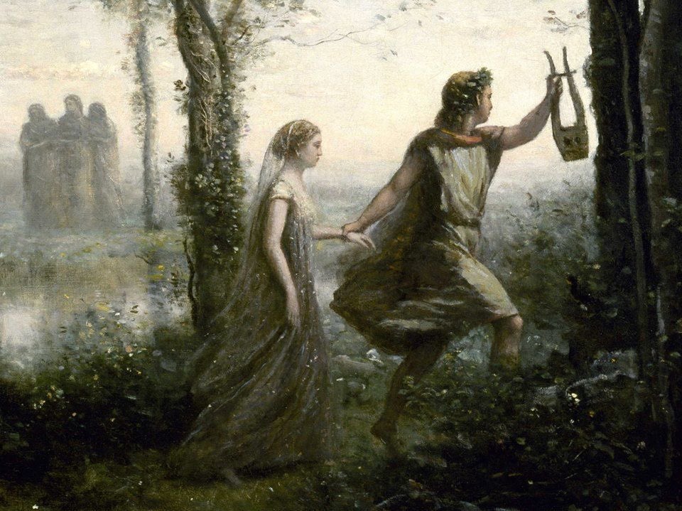 MaryamB6_'s tweet photo. ‘Orpheus Leading Eurydice from the Underworld’ (1861), by Jean-Baptiste Corot https://t.co/AFqOfXAjsT