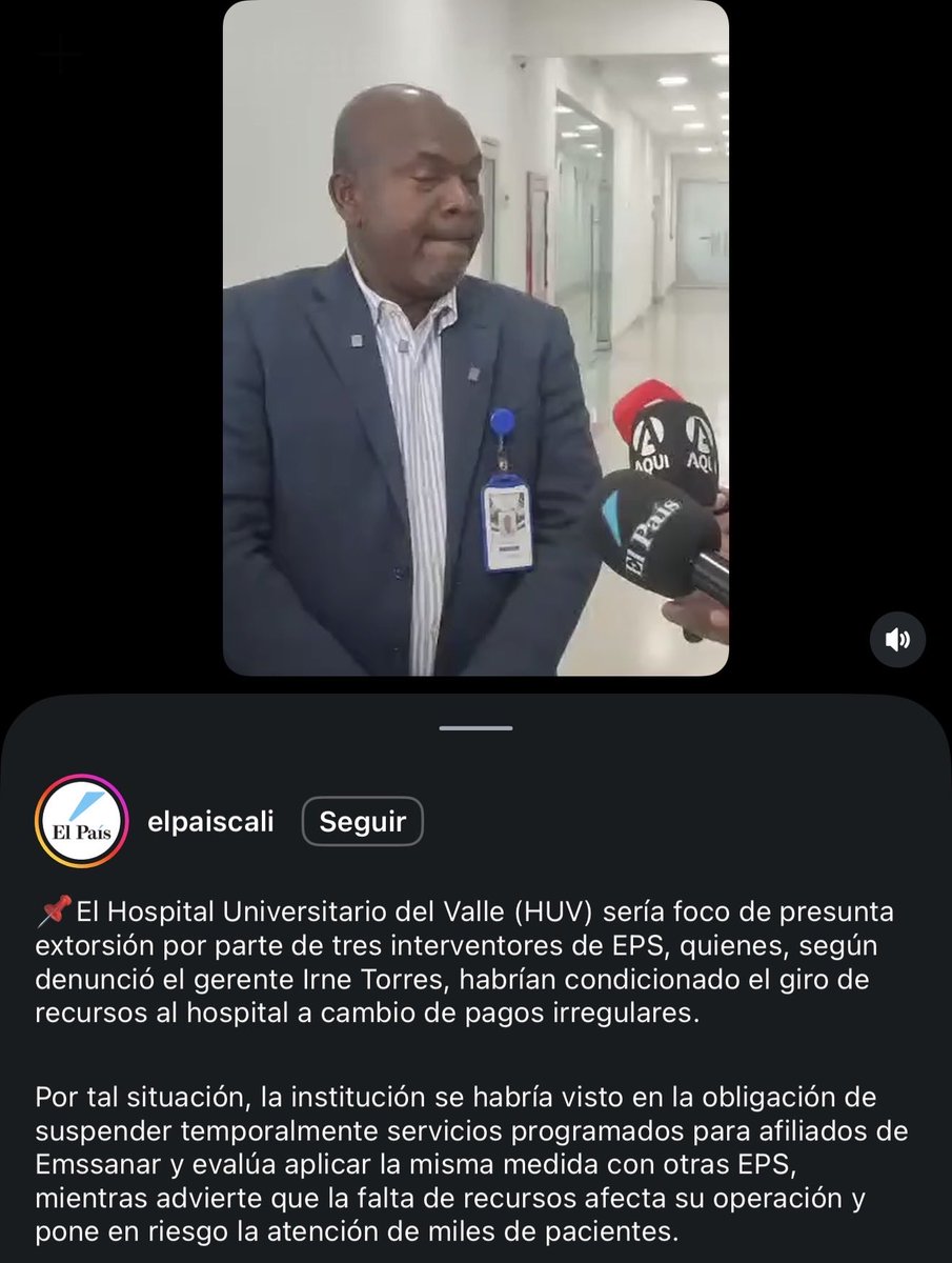 PViverosAguilar's tweet photo. Este es el reflejo de lo que han vivido prestadores y sobre todo los usuarios en el Valle y en Colombia con las intervenciones a las EPS. 
Las EPS no son malas, es más; prestaban un buen servicio antes de ser intervenidas, habían problemas, claro!!! Pero se solucionaban y sin extorsionar a los prestadores como lo hacen desde hace 4 años que @petrogustavo decidió intervenirlas y nombrar un poco de ladrones en ellas. 
Las EPS deben regresar a sus dueños… @ABDELAESPRIELLA @jrestrp  @AnaVesga_G @Gestarsalud @ACESIHOSPITALES @acemi_gremio @ednatafurmejia @FabioAristiA @agaviriau @carlossuarezr @Enrique_GomezM @miguel_gomez_m @AlvaroUribeVel 
Con su regreso a sus dueños, Estos deben empezar con una auditoría forense en:
Contratos, pagos y anticipos realizados durante su intervención y realizar las denuncias respectivas. 
Deben presentar un plan de recuperación y de mejoras. 
Y verán que el sistema vuelve hacer lo que era antes; uno de los 10 mejores del mundo. 
Pero el peor error que podrían cometer sería pensar en liquidarlas, quebrarian a miles de prestadores, miles de familias quedarían sin empleo y quedarían impunes los ladrones.  
Presidente @ABDELAESPRIELLA @jrestrp escuché a las agremiaciones de EPS… a sus dueños… y recuperen juntos el sistema de salud.