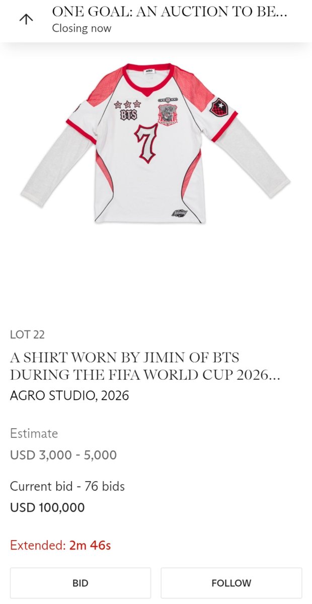 JiminTrendss's tweet photo. It's $100,000 now 😭😭CRAZYYYY

JIMIN IMPACT🔥

#JiminAtTheWorldCup
#JiminForFIFA #JIMIN https://t.co/av2lwxRUvm