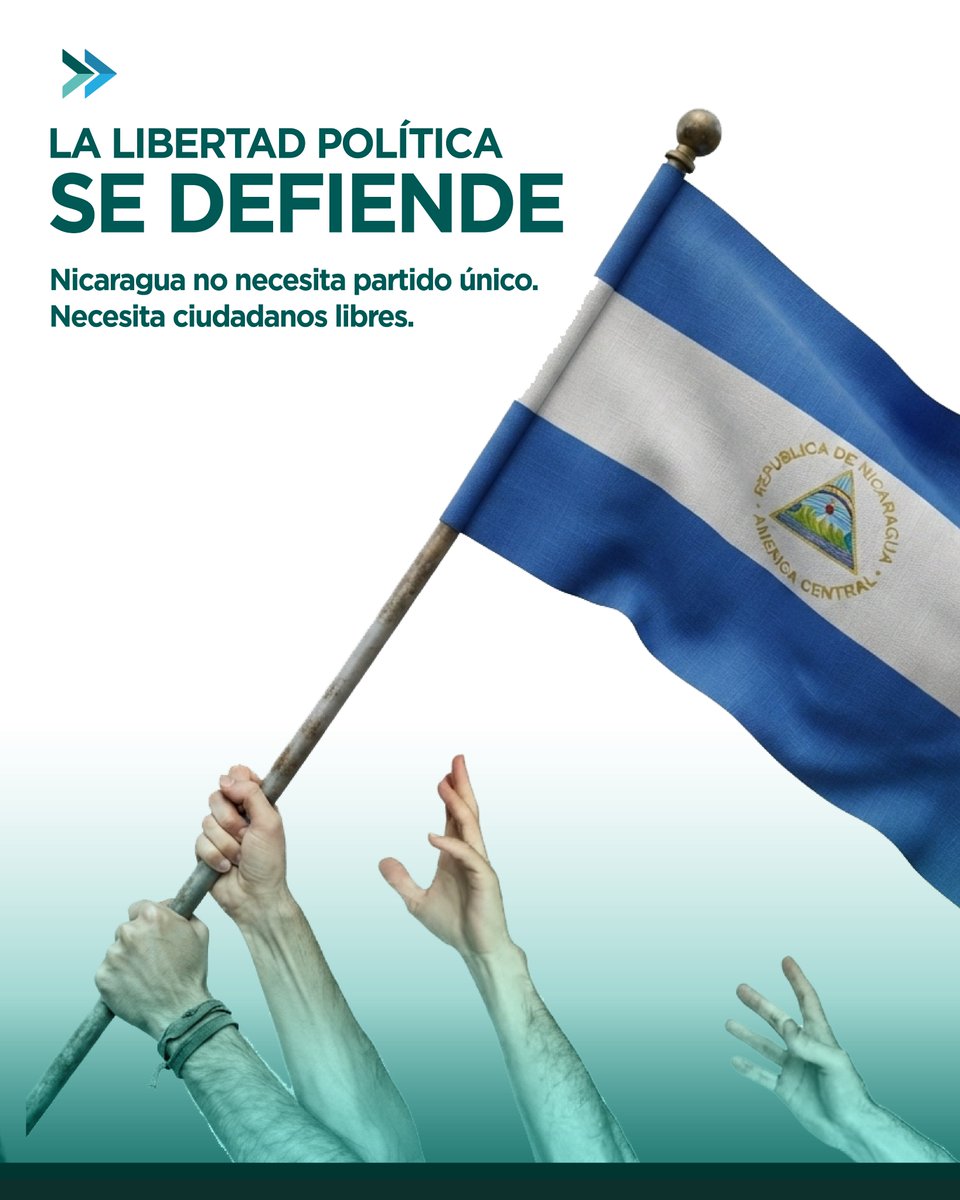 AvanzaNic's tweet photo. 🚨El régimen sandinista llama “yanqui”, “somocista” o “vendepatria” a todo el que se atreve a organizarse fuera de su control.
🗣️ Ningún partido, familia o caudillo tiene derecho a cancelar la libertad política de todo un pueblo.

#LibertadPolitica #NoAlPartidoUnico #Nicaragua https://t.co/phSPijaEuP