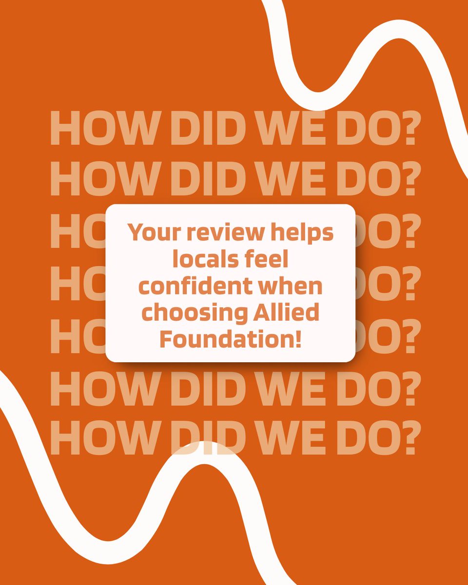 crackedslab's tweet photo. Your review helps local homeowners feel confident when choosing a foundation repair company they can trust. Thank you for supporting our local, family-owned business. https://t.co/yc9Ag108su #GoogleReview #AlliedFoundation https://t.co/n9pnRhicPW