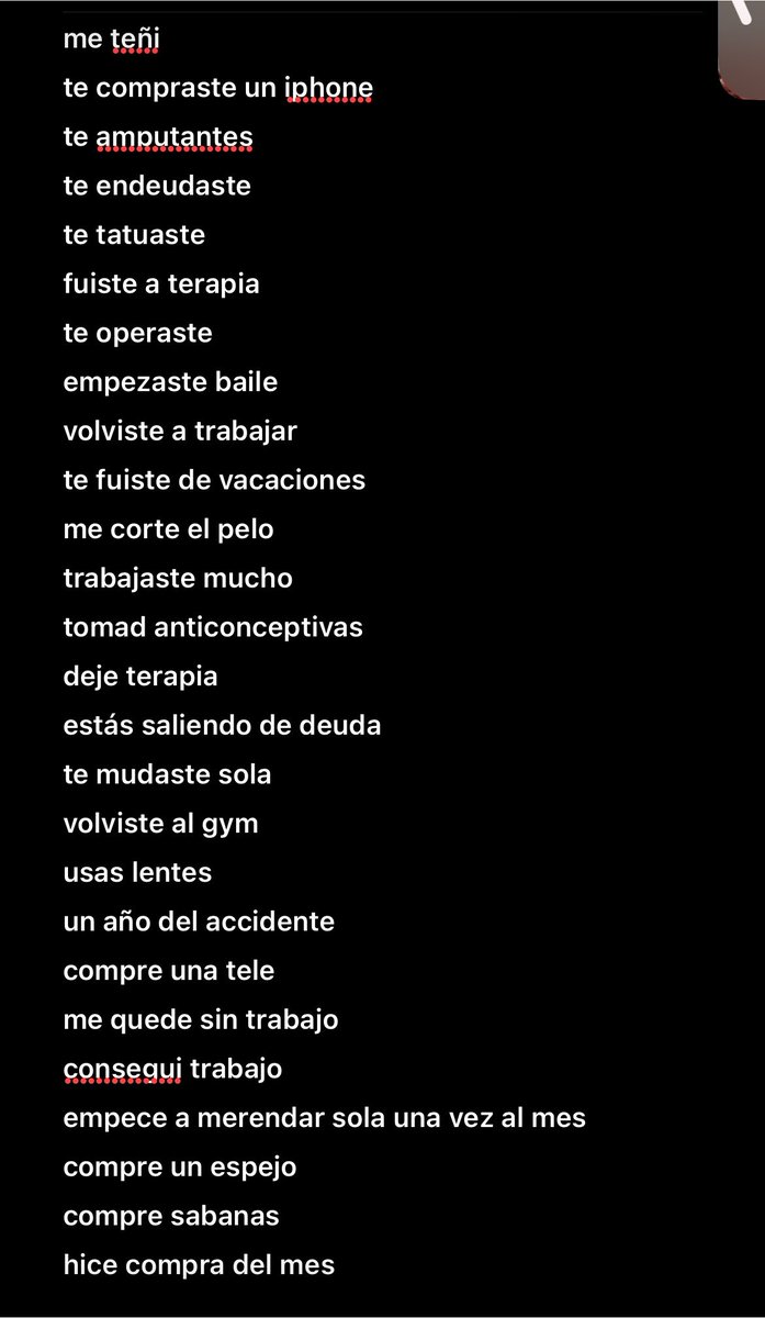 tonticimaa's tweet photo. los dias donde me siento estancada vuelvo a esta lista y me recuerdo que muchas de estas cosas recién cumplen un año https://t.co/SSElwFwxZG