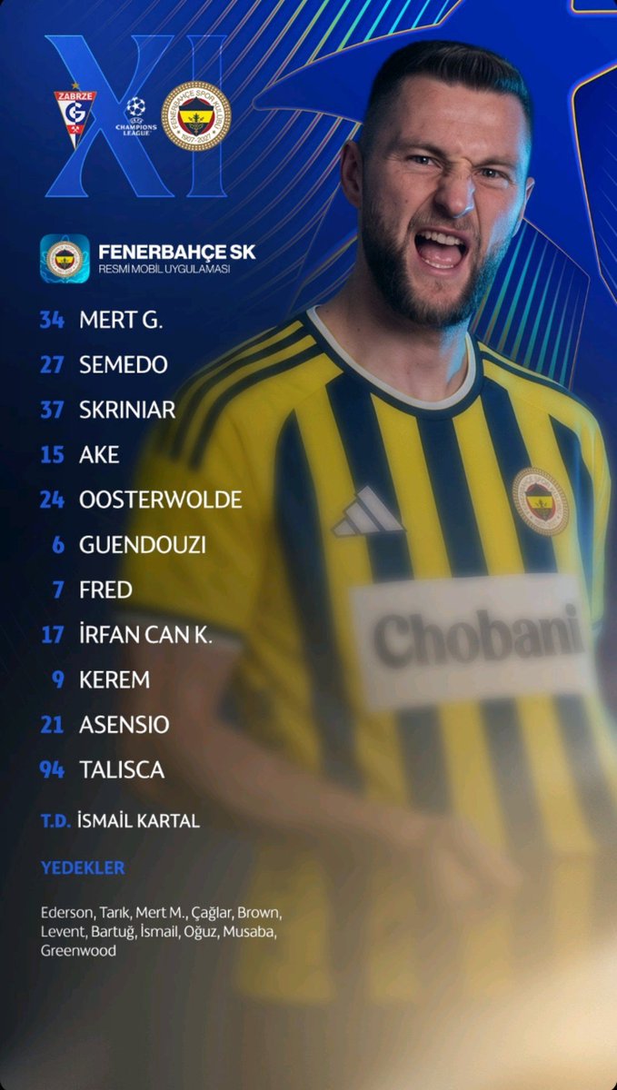Gotham1907's tweet photo. Fenerbahçe ilk 11 . Greenwood yok. https://t.co/iZu7mbogSS