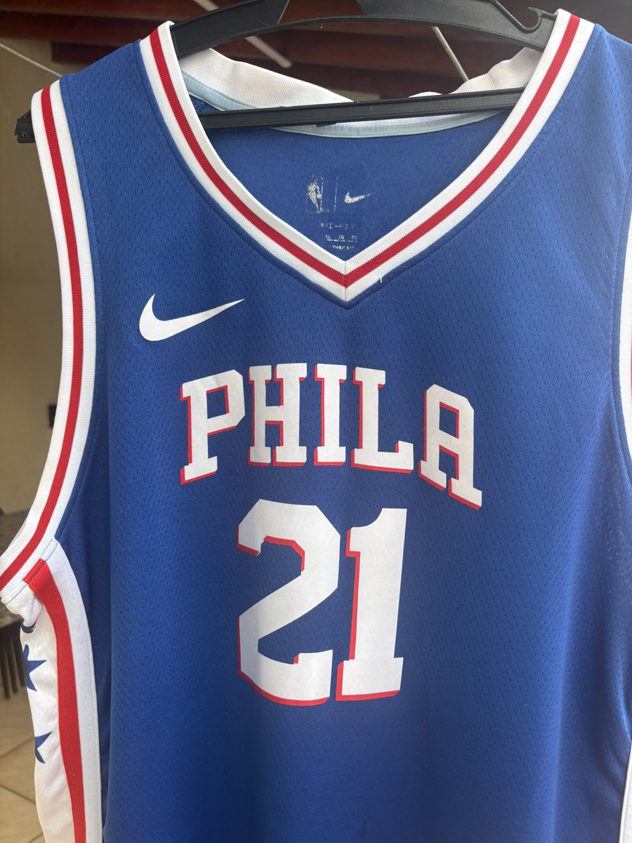 BKLnetsbr's tweet photo. 🏀 Camisa Joel Embiid – Philadelphia 76ers (Swingman)

💰 R$ 130,00

• Modelo Swingman (primeira linha)
• Pouquíssimo uso, em excelente estado
• Ótimo acabamento e qualidade
• Pronta para entrega

Se tiver interesse, chama no direct! https://t.co/bBJPE6b2mh
