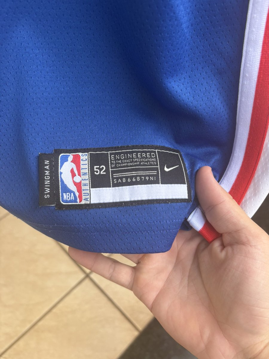 BKLnetsbr's tweet photo. 🏀 Camisa Joel Embiid – Philadelphia 76ers (Swingman)

💰 R$ 130,00

• Modelo Swingman (primeira linha)
• Pouquíssimo uso, em excelente estado
• Ótimo acabamento e qualidade
• Pronta para entrega

Se tiver interesse, chama no direct! https://t.co/bBJPE6b2mh