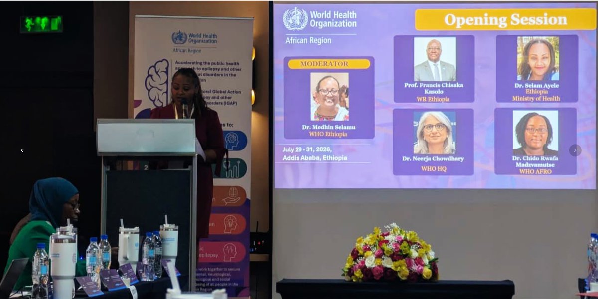 OMS_Afrique's tweet photo. La réunion du Plan d'action mondial intersectoriel sur l'épilepsie et les autres troubles neurologiques (#IGAP) pour les pays d'Afrique de l'Est se tient actuellement à Addis-Abeba, en #Éthiopie🇪🇹 !
​Au cours des trois prochains jours, les délégués feront le point sur l'état d'avancement de la mise en œuvre du #IGAP dans la région, affineront les priorités clés et élaboreront des stratégies visant à traduire ce plan d'action mondial en progrès concrets pour la santé cérébrale dans la Région africaine.