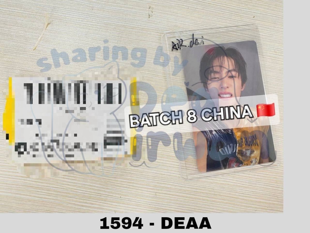 sharingbydea2's tweet photo. [29/07/26] 
— Batch 8 China
— Batch 9 China

#ArrivedWH_sharingbydea https://t.co/r9rNOLqvi8