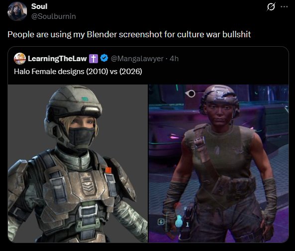 RSHart28's tweet photo. @WeaponOutfitter HiDef render of a 3rd party asset vs grainy screenshot of roughly 1 year POW (per in-game dialogue) in tattered gear

Also worth mentioning that the in game events of Reach only lasted 1 month, come on man, use your critical thinking skills of course their kit is gonna be intact https://t.co/yumHPzqM71