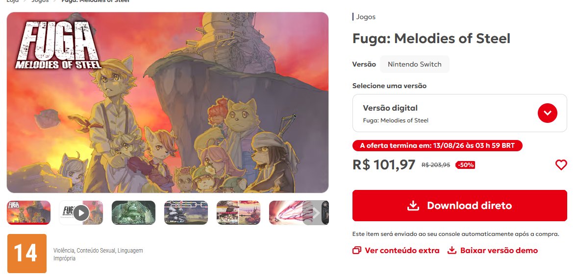 LittleTailBR's tweet photo. Os presentes de aniversário! 🎂

A principal atração de aniversário de Fuga é o lançamento do jogo para Android e IOS!

🚨Para androids com 20% de desconto! 

Enquanto que na Steam e até na eSHOP vocês conseguem encontrar a trilogia com desconto também! 😍

#Fuga5th https://t.co/nTkGSz7va6