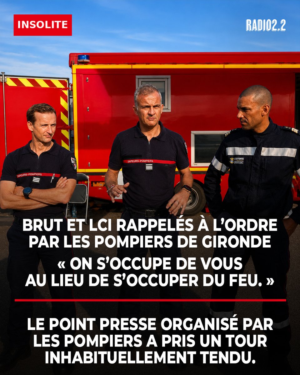 DubreuilhMarcel's tweet photo. « On s’occupe de vous au lieu de s’occuper du feu. » : Brut et LCI rappelés à l’ordre par les pompiers de Gironde : https://t.co/ooEdswxWsY https://t.co/wkCCCyE9Xh