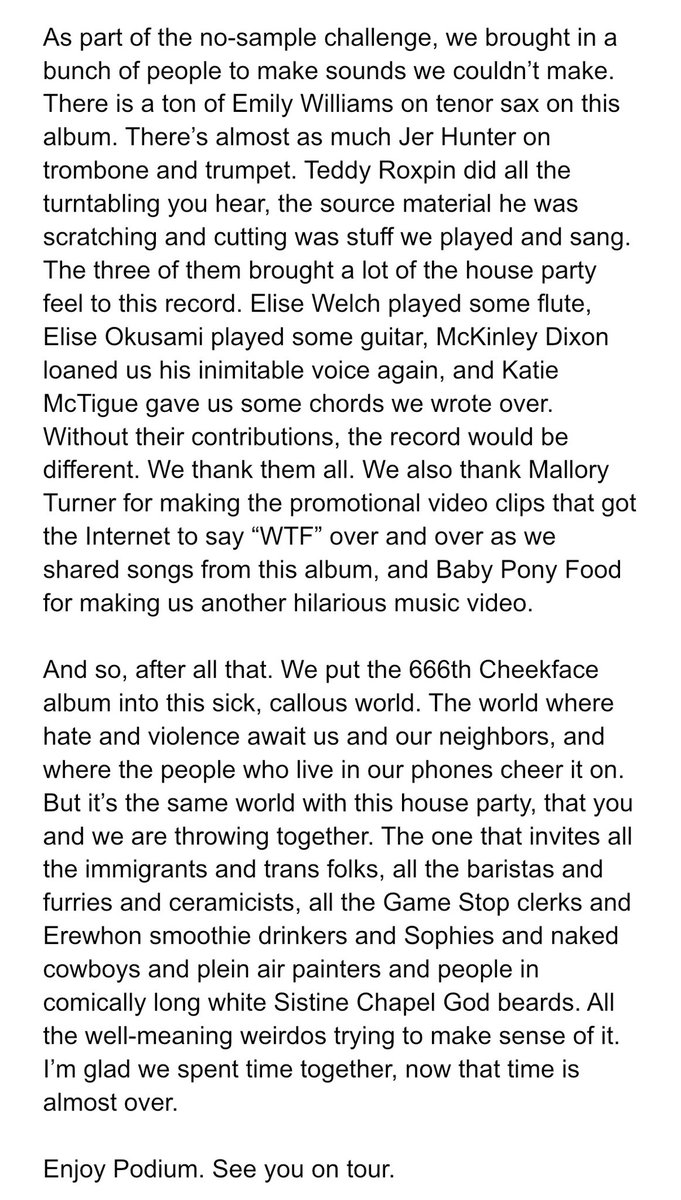 america's local band cheekface tweet media