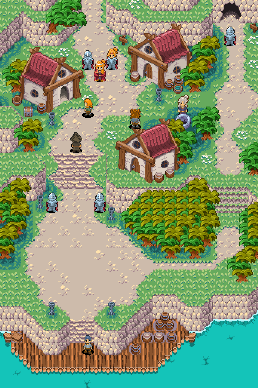 Booooooomstick's tweet photo. Expanding my 16x16 tileset! 💪
Now you can make ports and dirt stairs!
(Soon on itchio!!)
#Pixelart https://t.co/A1DkWvu9DL