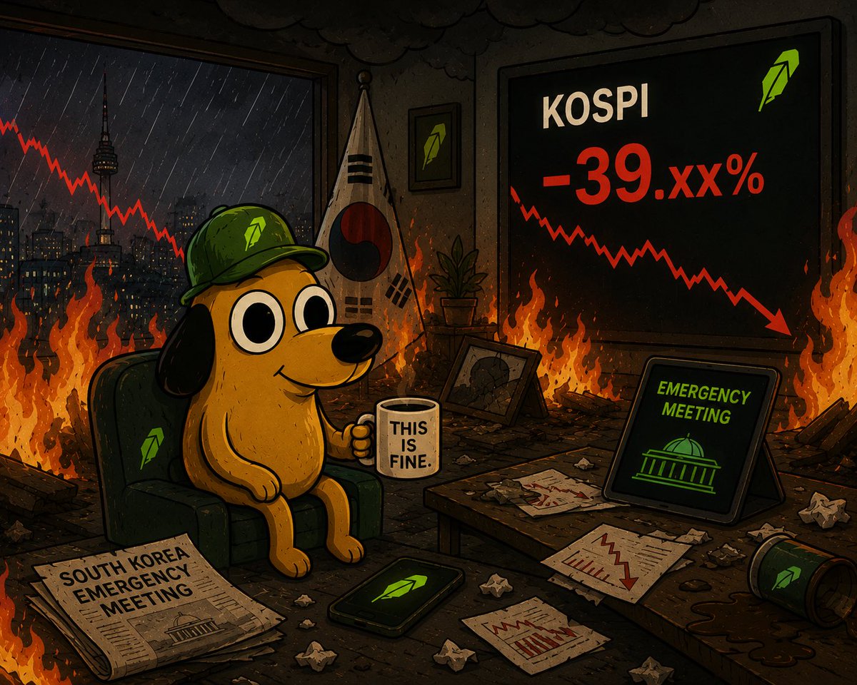 thisisfine_RH's tweet photo. South Korea be holding an emergency meeting like: 

This is $FINE. https://t.co/IL1mh6DfI8