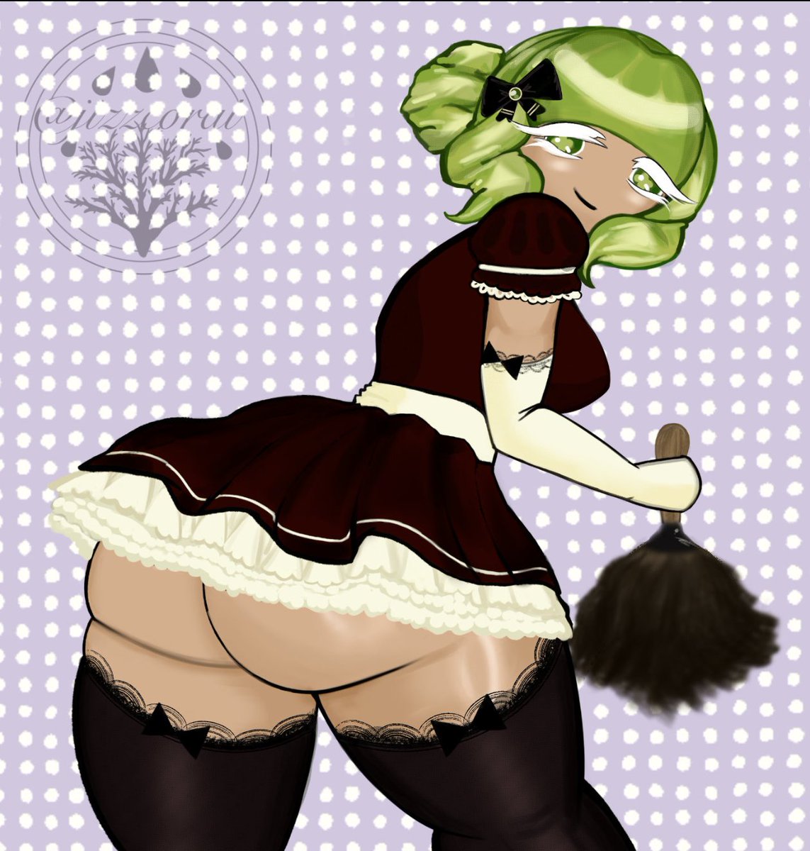 jizzcoral's tweet photo. Green Tea Mousse Cookie in a Maid Outfit! 
#crk #cookierunkingdom https://t.co/9CerOACKgV