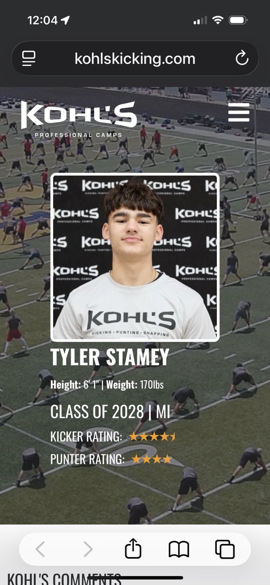 tystamey_qb_k_p's tweet photo. Absolutely beyond blessed and grateful to be ranked nationally as one of the highest kicking recruits in the country with a 4.5 star kicker rating as well as a 4 star punter rating! 

@KohlsKicking @KohlsHighlights @AllenTrieu @Bryan_Ault @ChadSimmons_ @Rivals @One11Recruiting @247recruiting @Recruit2Illini @statechampsmich @MichFBFrenzy @BSN_HQ @PrepRedzoneMI @MIexposure @MTFB_Recruiting @EMUFB @MiamiOHFootball @GeorgiaTechFB @adamgorney