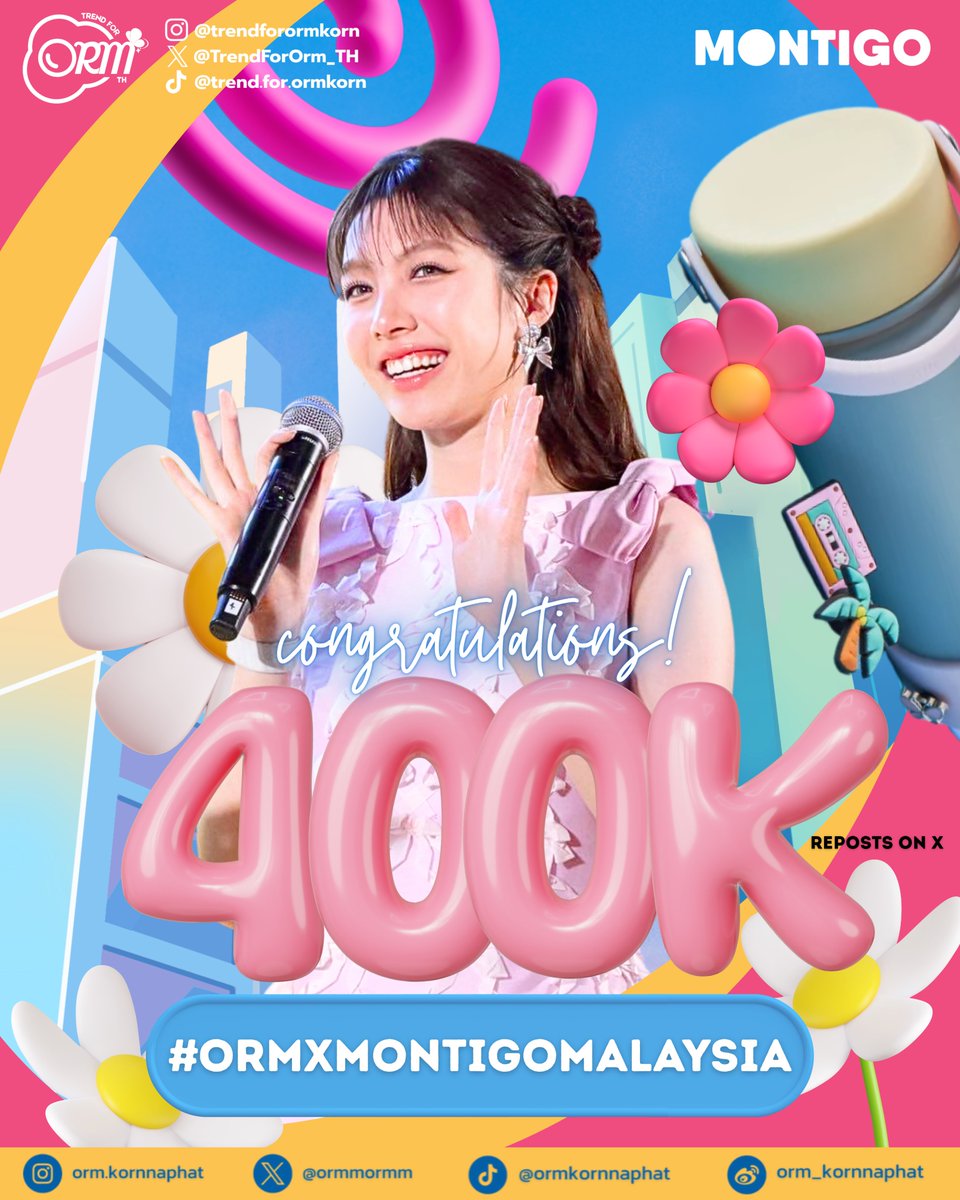 TrendForOrm_TH's tweet photo. 🎊 𝐂𝐨𝐧𝐠𝐫𝐚𝐭𝐮𝐥𝐚𝐭𝐢𝐨𝐧𝐬 𝐭𝐨 𝐎𝐫𝐦 𝐊𝐨𝐫𝐧𝐧𝐚𝐩𝐡𝐚𝐭 𝐅𝐨𝐫 𝟒𝟎𝟎𝐊 𝐑𝐞𝐩𝐨𝐬𝐭𝐬 𝐎𝐧 𝐗 🎊

ORM DRINK YOUR WAY MONTIGO
#OrmXMontigoMalaysia

✨️ 4แสนแล้วค่าาทุกคน เป็นไงกันบ้างคะ ยังไหวอยู่มั้ย น้องออมไปมาเลเซียครั้งแรก เรามาสร้างสถิติบทใหม่กันเถอะ   ✨️

@ormmormm
#ormkornnaphat #ออมกรณ์นภัส