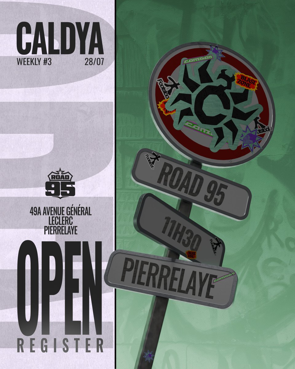 CaldyaEsport's tweet photo. La troisième édition de #ROAD95, notre weekly SSBU, c’est (encore) ce dimanche !
Rendez-vous dès 11h30 sur place et dès 14h sur le stream ! 👊
Que vous veniez pour le tournoi, du freeplay ou juste pour passer un bon moment, on vous attend ! https://t.co/M42e1fbSy9