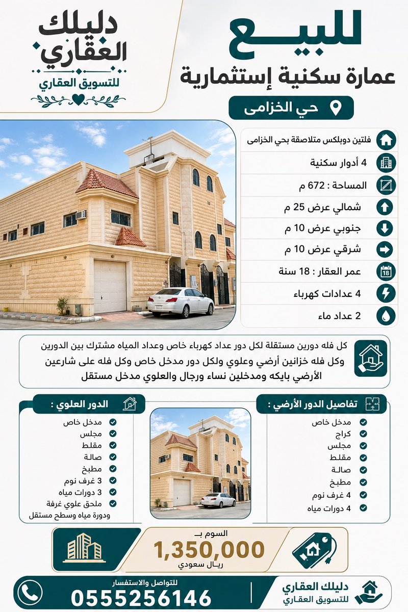 a0555256146's tweet photo. فلتين دبلوكس في حي الخزامى ( الشعبة ) بالخرج 
#الخرج
#الدلم 
#الرياض 
#عقارات_السعودية 
#السعودية🇸🇦 https://t.co/Jm65aiOCWU