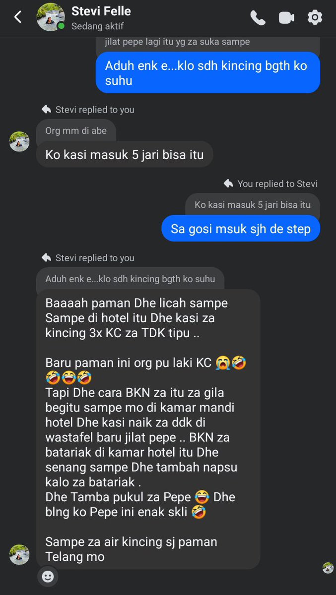 Seranganfata6's tweet photo. Percakapan dengan enggo 
😋🥵
#viral https://t.co/xSkVatCA7F