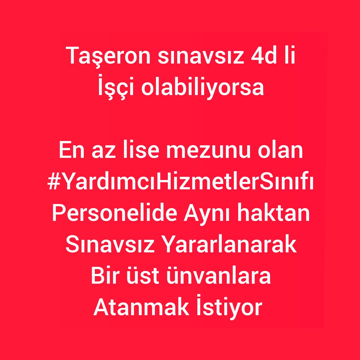 osmanadymn60's tweet photo. Kamu kurumlarında Öğretmen Polis Sağlıkçı Mühendis ve idare
Taşerondan kadroya geçen 4d li işçi yi artık çalıştıramıyoruz diyorsa sorun büyük.

Hatta yakın zamanda Milli Eğitim bakanı dahi konudan şikayetçi.

Eee elinde #YardımcıHizmetlerSınıfı memur var her işi yaptırıyorsun https://t.co/ibuFmMH7ND